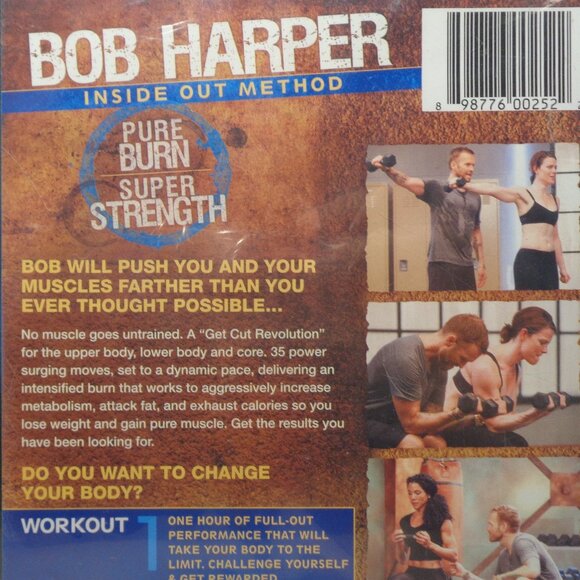 BOB HARPER INSIDE OUT METHOD New DVD / Pure Burn / Super Strength / 2 Workouts - Picture 3 of 5